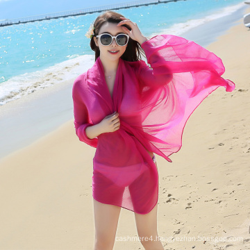 2017 fashion summer style cheap chiffon beach scarf